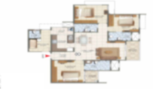 3.5 BHK Floor Plan